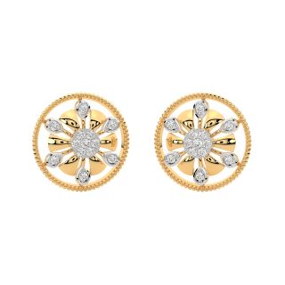 Ailani Round Diamond Stud Earrings